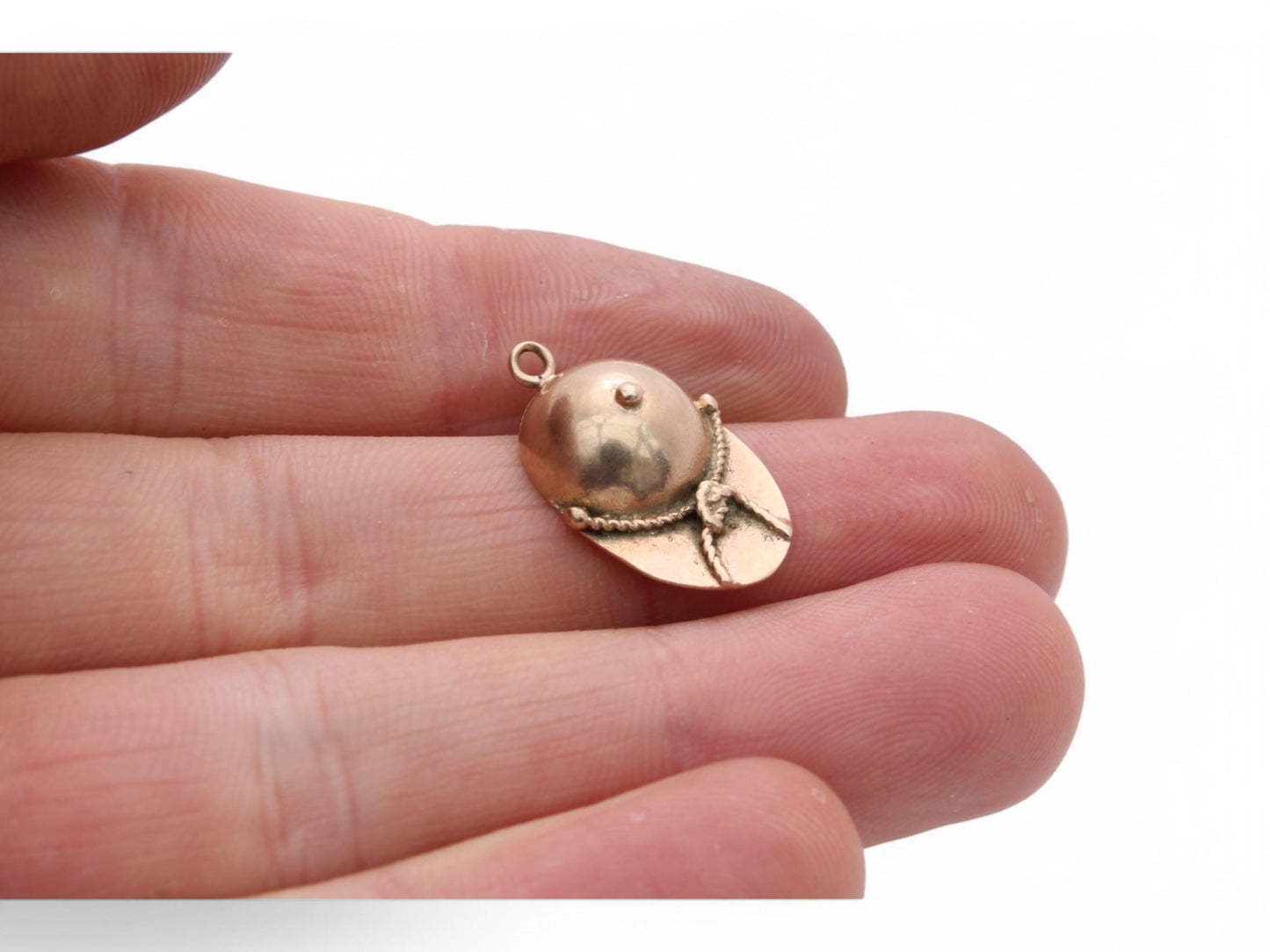 Vintage 9ct Gold Jockey Hat Charm