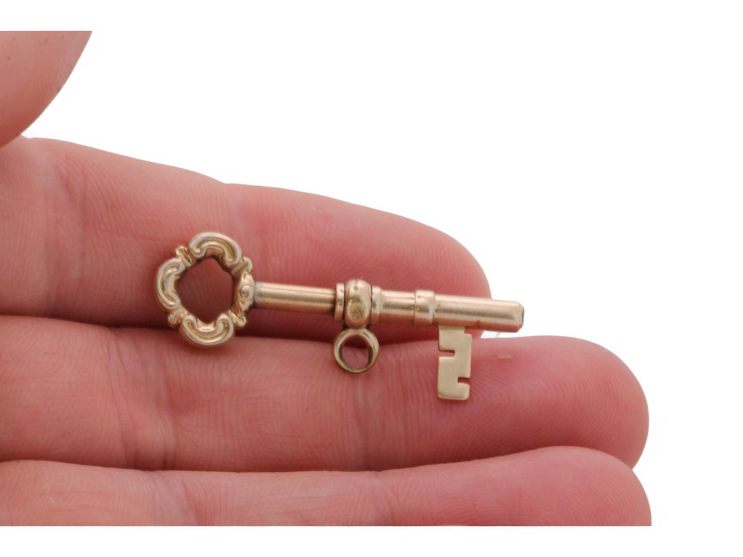 Antique 9ct Gold Propelling Watch Key Pendant