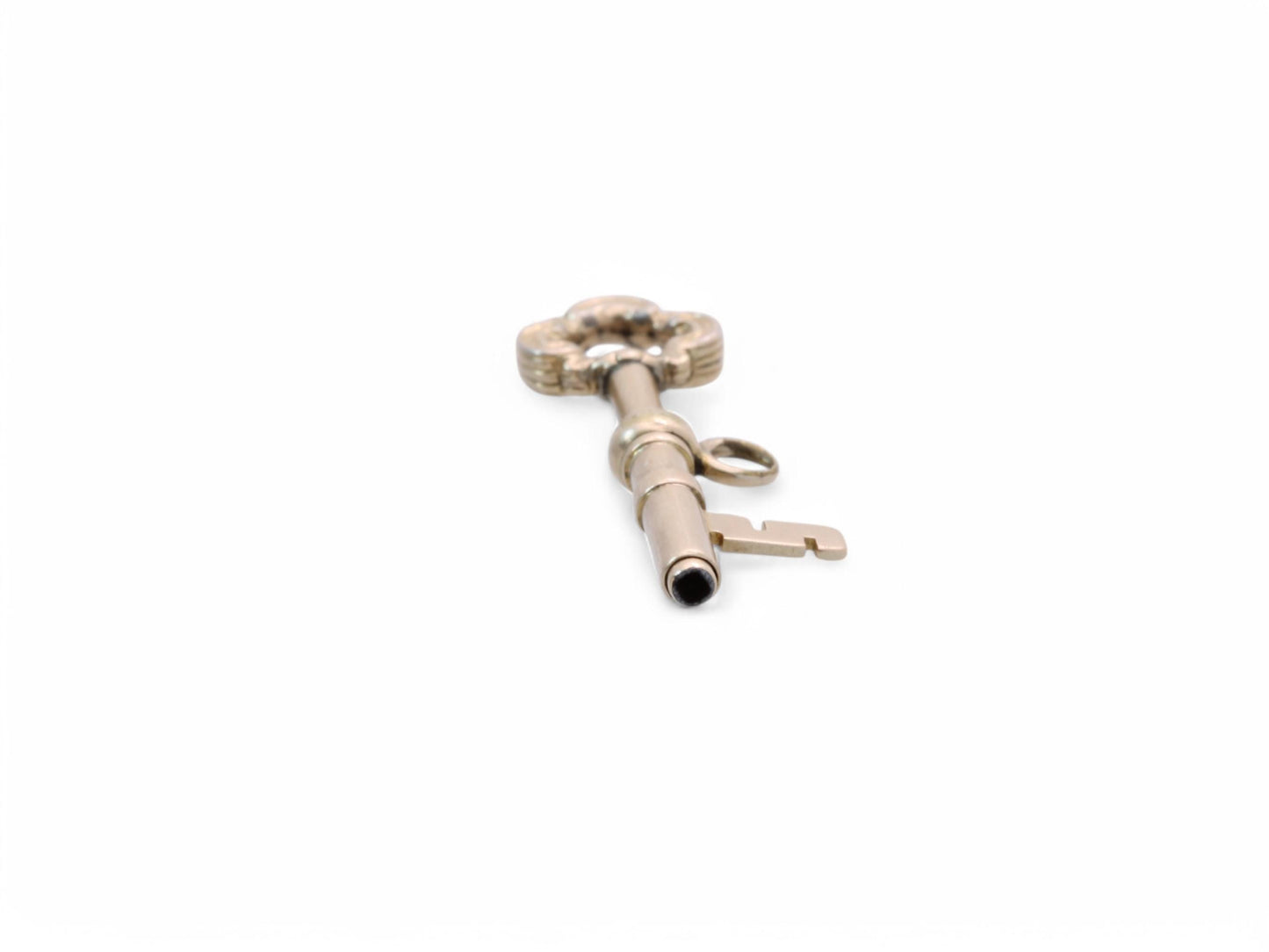 Antique 9ct Gold Propelling Watch Key Pendant