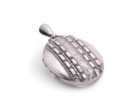 Antique Sterling Silver Decorative Locket