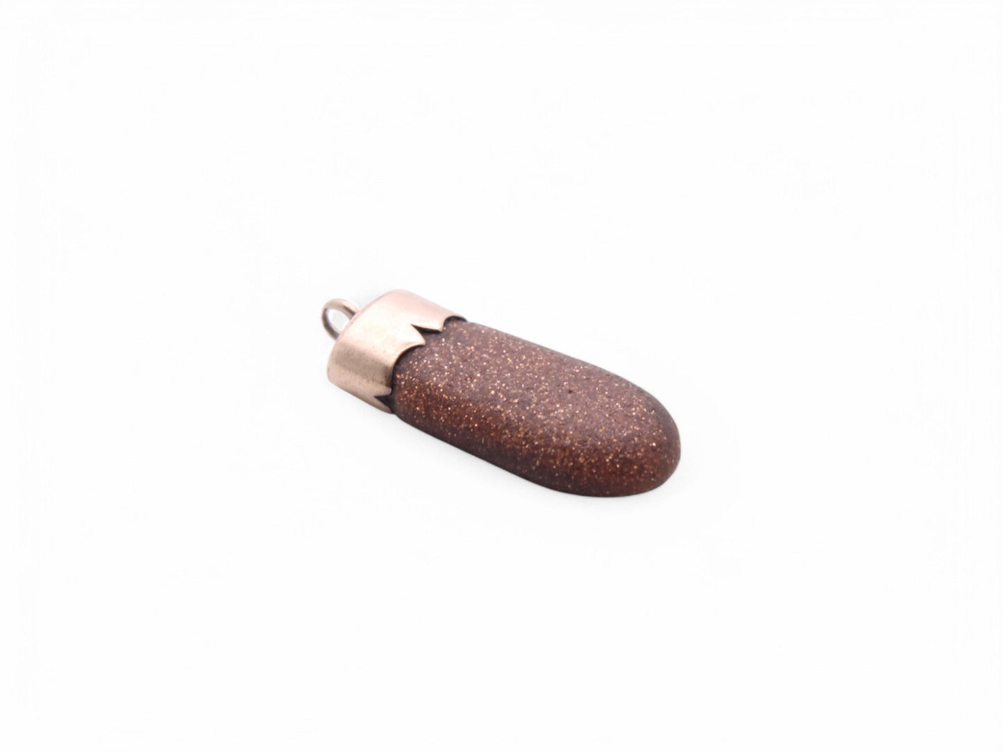 Antique 9ct Gold Goldstone Pendant