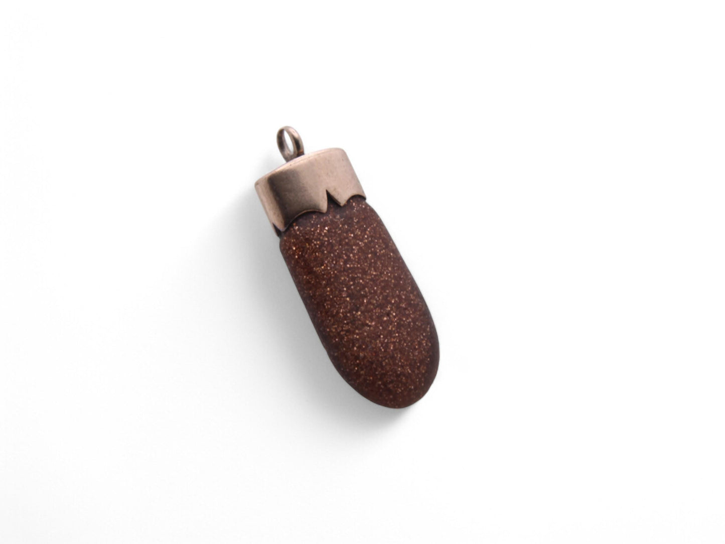 Antique 9ct Gold Goldstone Pendant