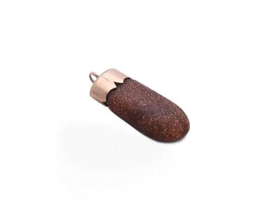 Antique 9ct Gold Goldstone Pendant