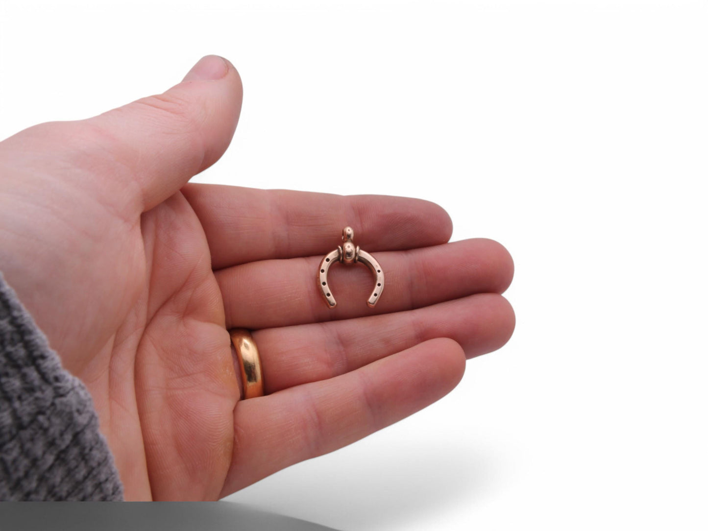 Antique 9ct Gold Lucky Horseshoe Charm