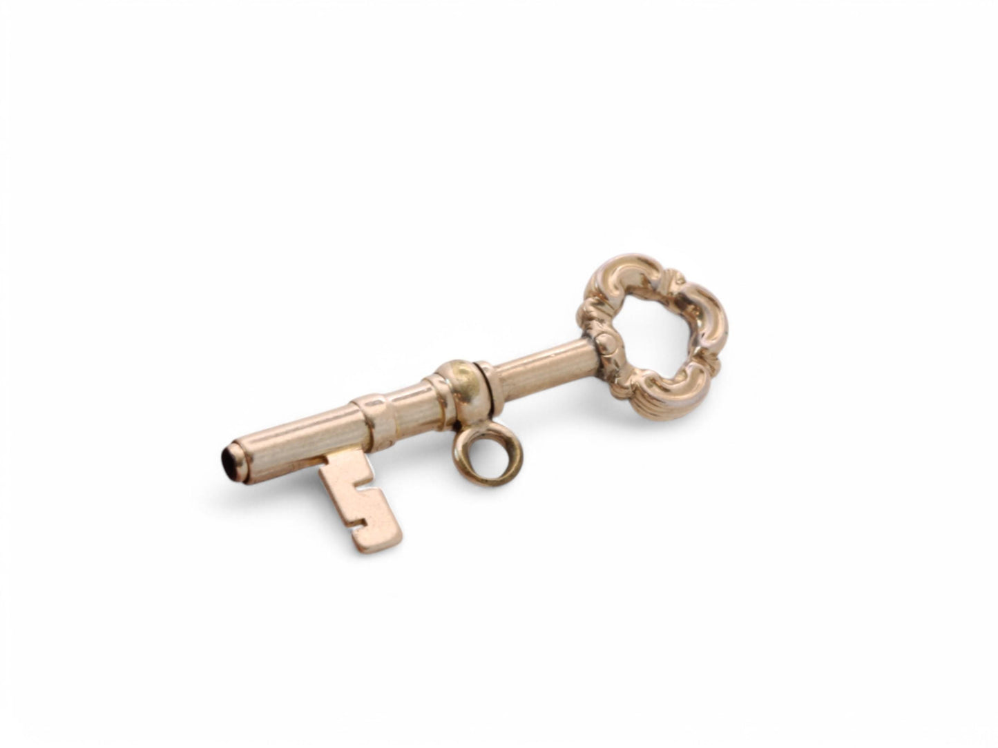 Antique 9ct Gold Propelling Watch Key Pendant