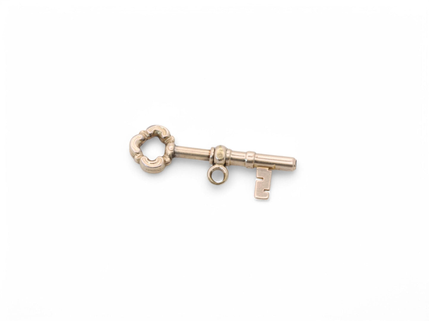 Antique 9ct Gold Propelling Watch Key Pendant