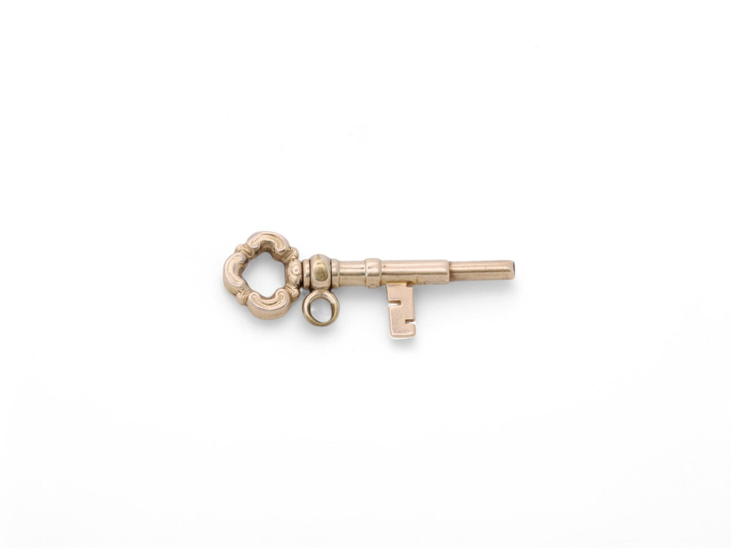Antique 9ct Gold Propelling Watch Key Pendant