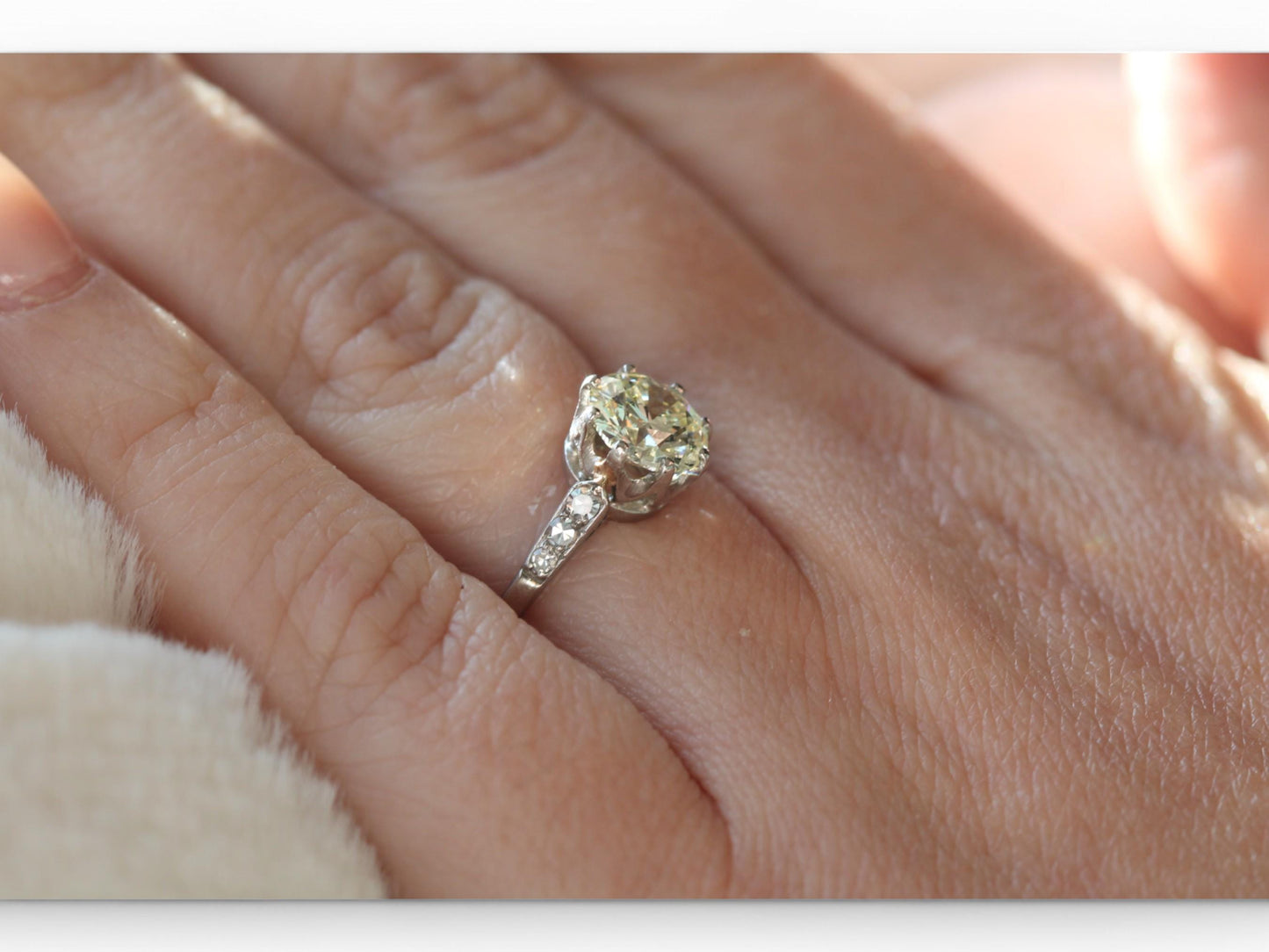 Antique Art Deco Platinum 1.5ct Diamond Ring GIA Certified