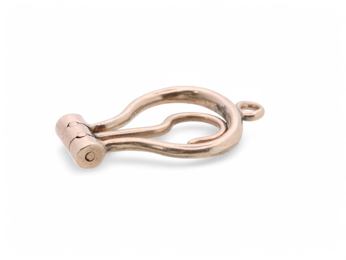 Antique 9ct Gold Folding Button Hook Pendant