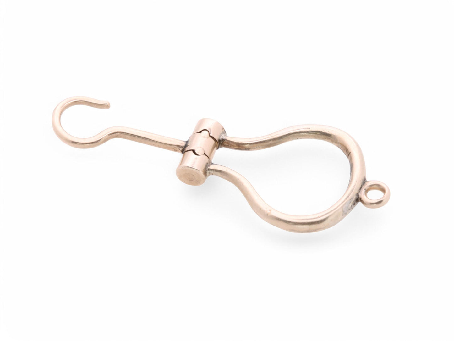 Antique 9ct Gold Folding Button Hook Pendant