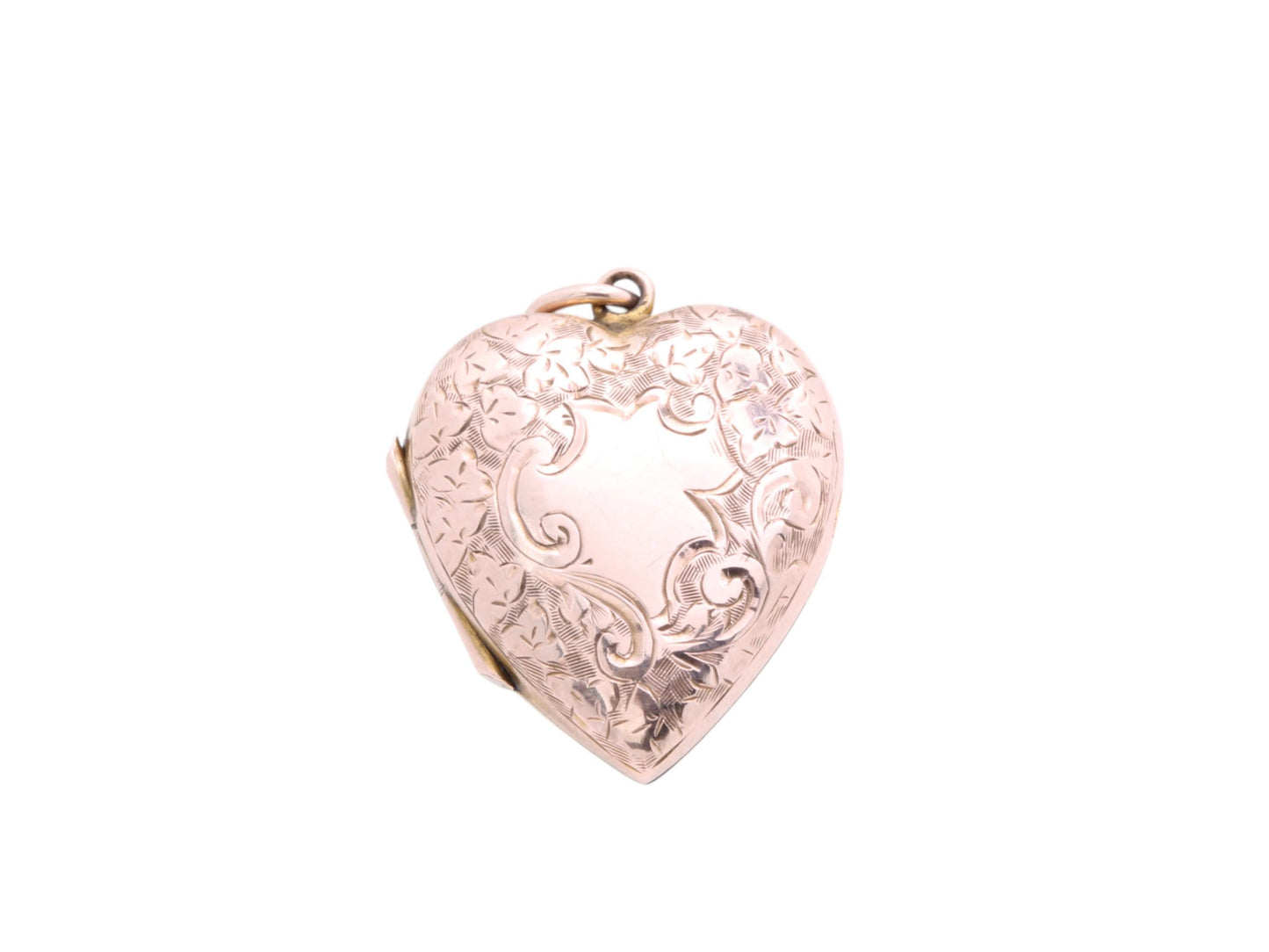 Antique-9ct-Gold-Forget-Me-Not-Heart-Locket