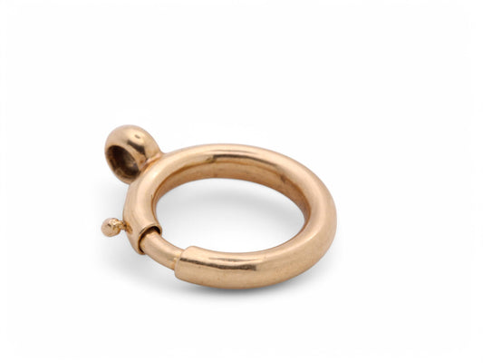 Antique 18ct Gold Large Bolt Clasp, 15mm