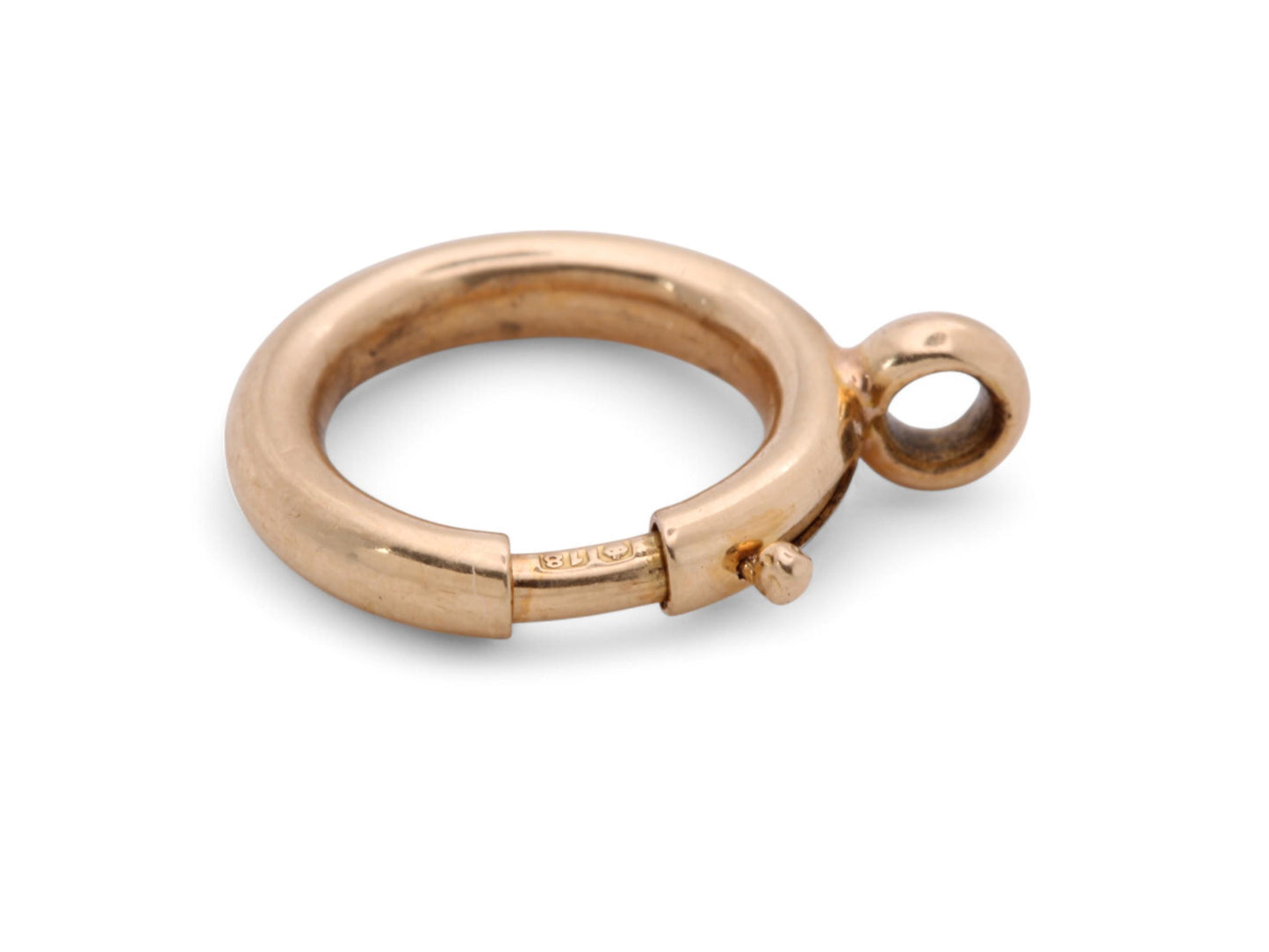 Antique 18ct Gold Large Bolt Clasp, 15mm