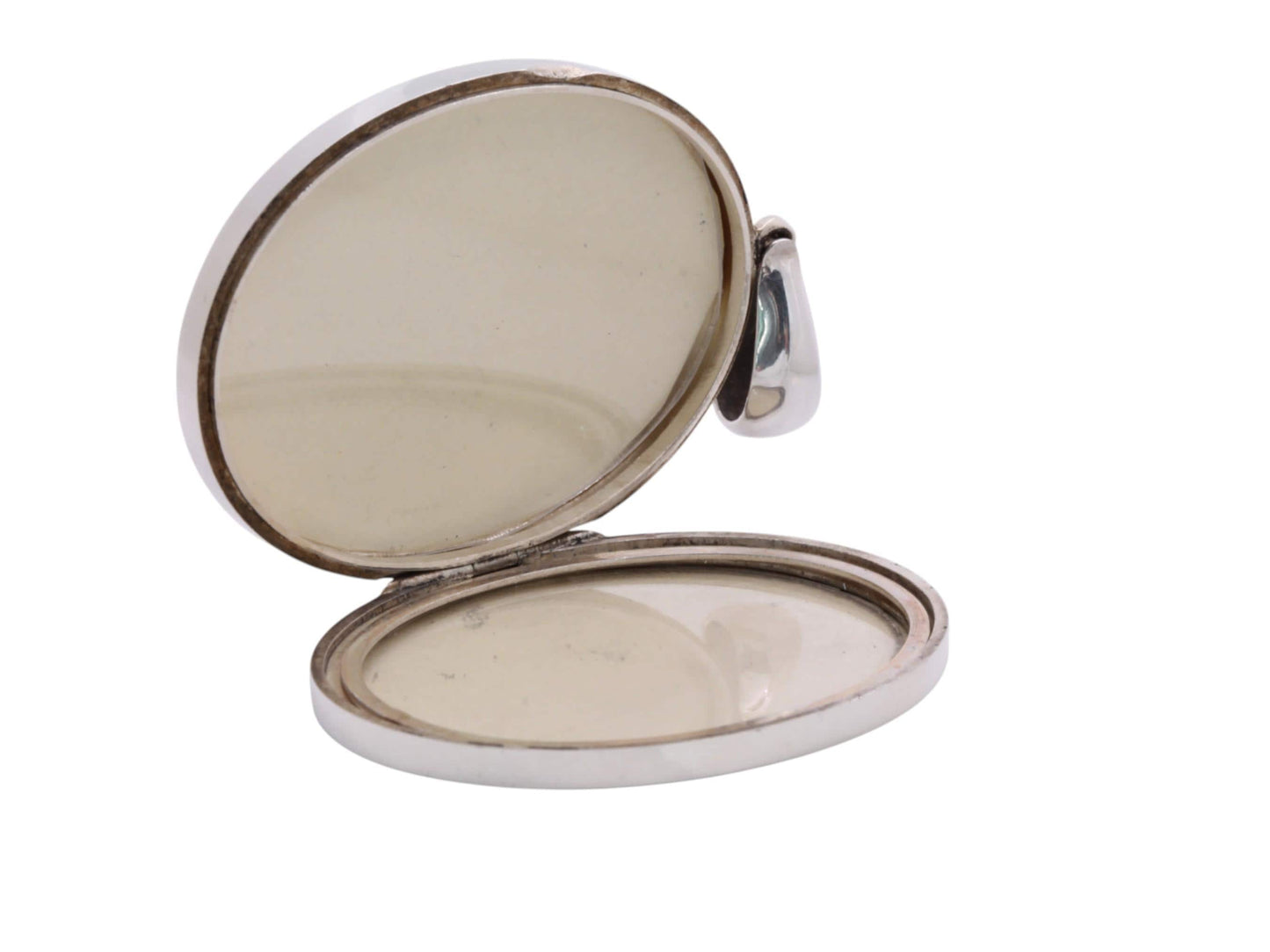 Antique Aesthetic Sterling Silver & 9ct Gold Tulip Locket, 1880