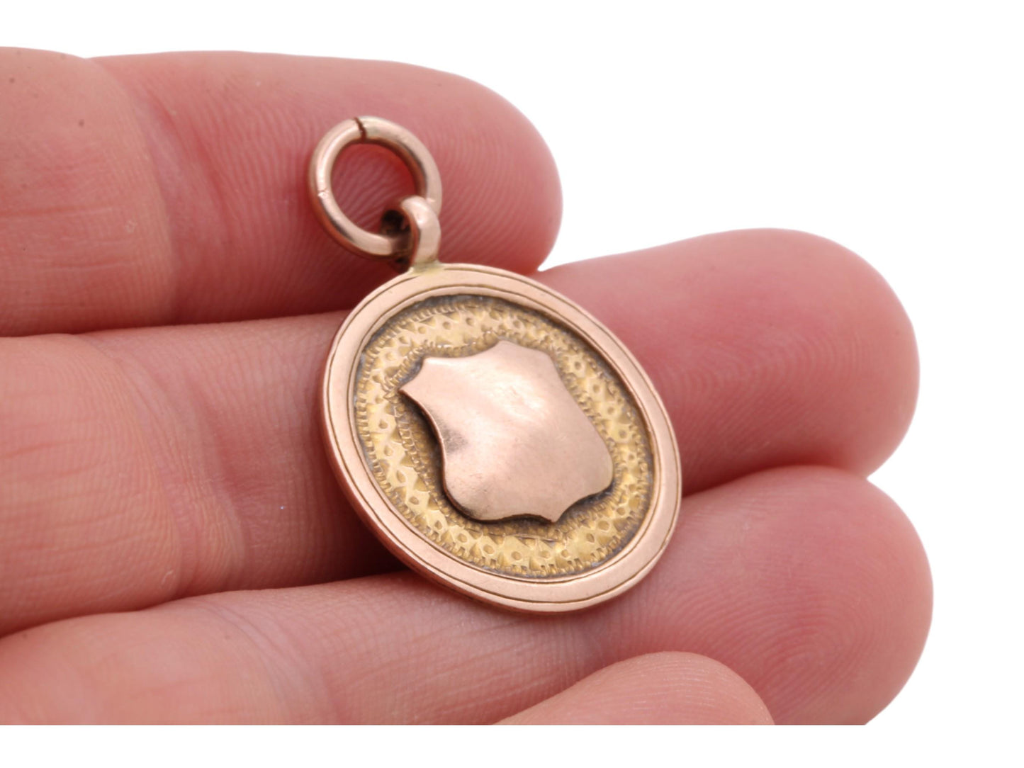 Antique 9ct Gold Shield Pendant