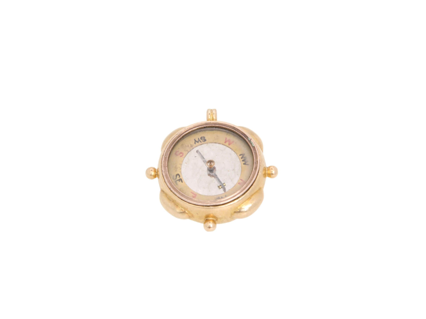 Antique 18ct Gold Compass Pendant, 1898