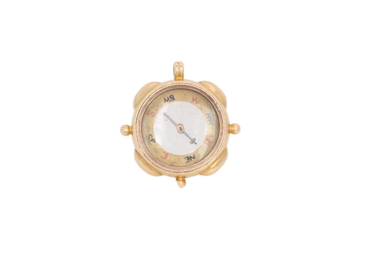 Antique 18ct Gold Compass Pendant, 1898