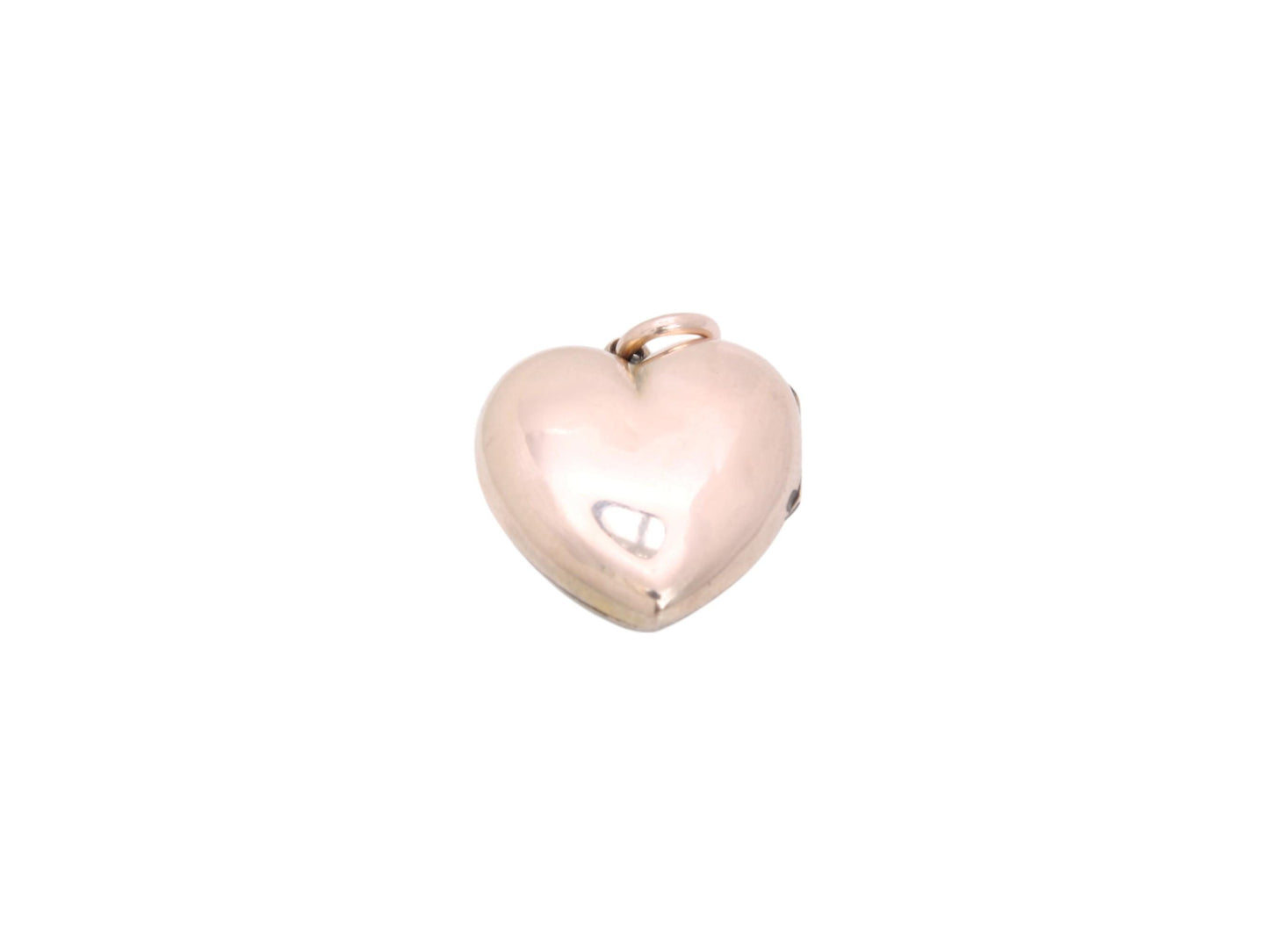 Antique 9ct Gold Heart Diamond Locket