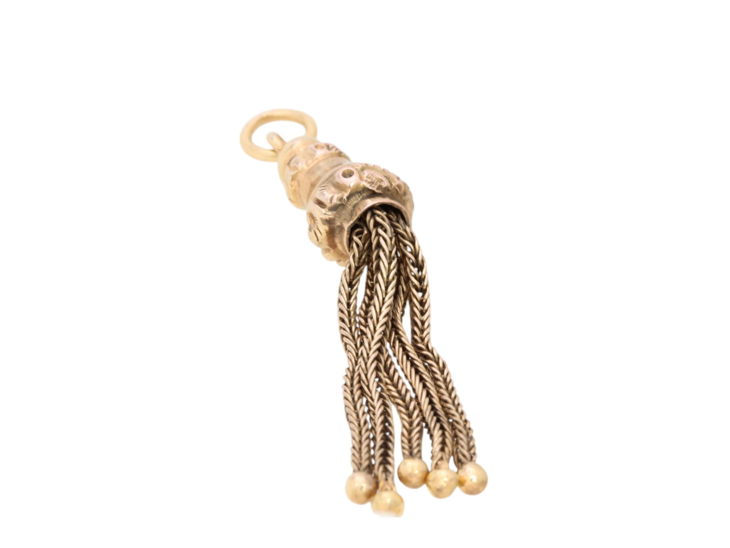 Antique 9ct Yellow Gold Tassel Pendant