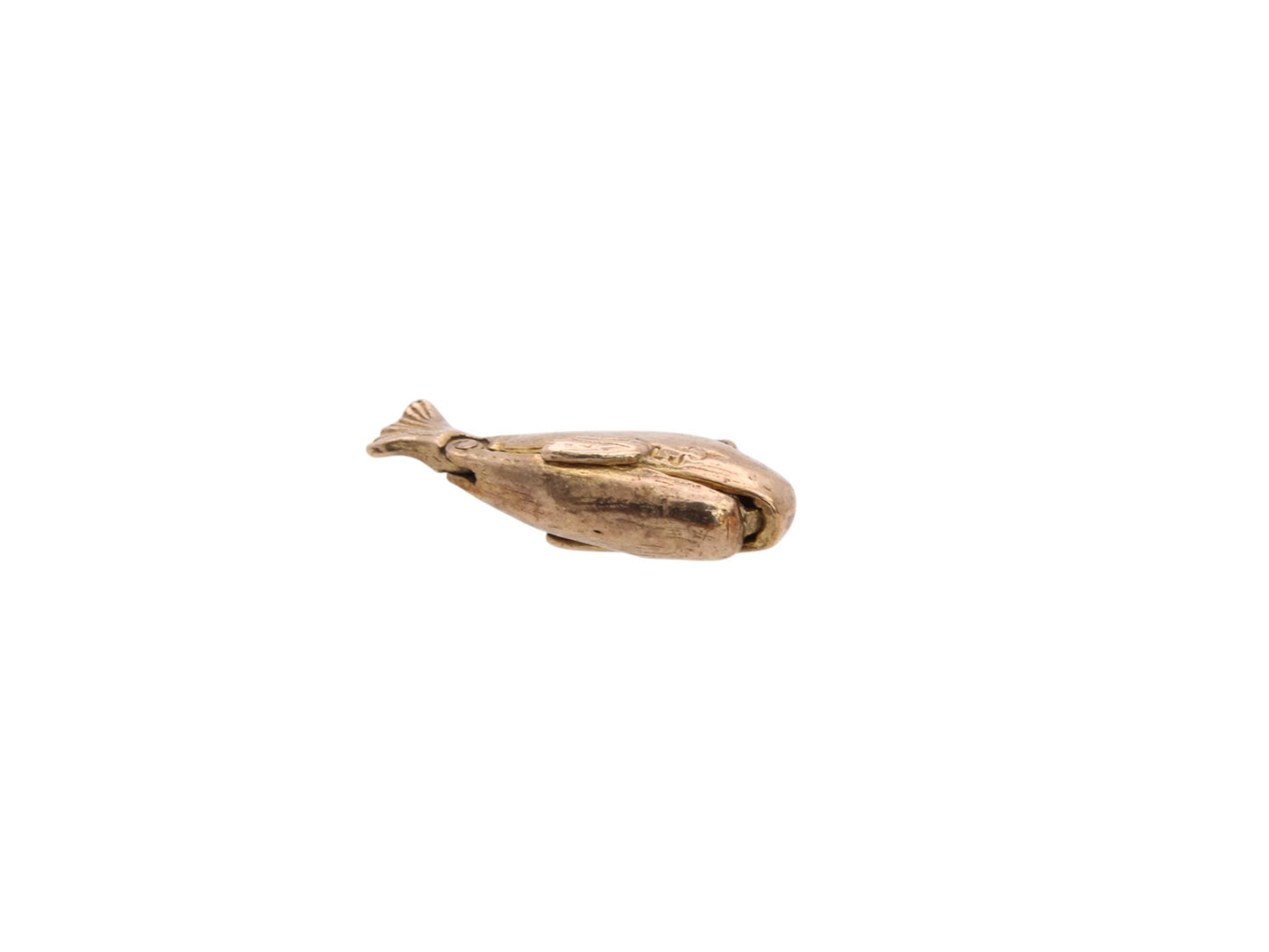 Vintage 9ct Gold Opening Jonah & The Whale Charm Pendant