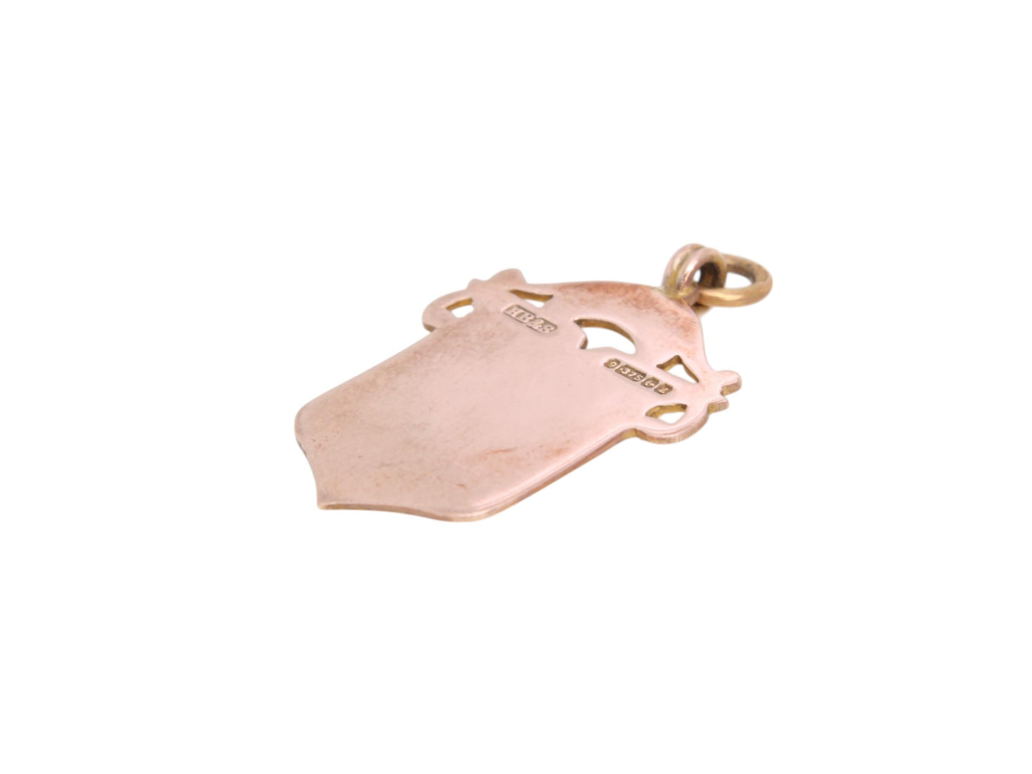 Antique 9ct Gold Shield Pendant, 1924