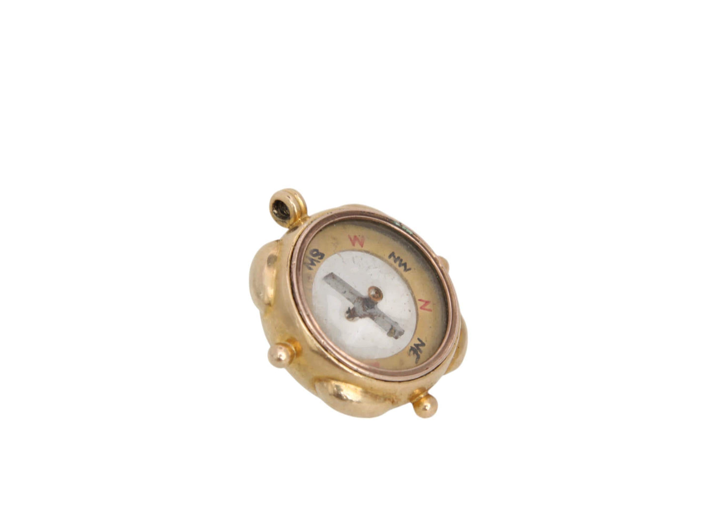 Antique 18ct Gold Compass Pendant, 1898