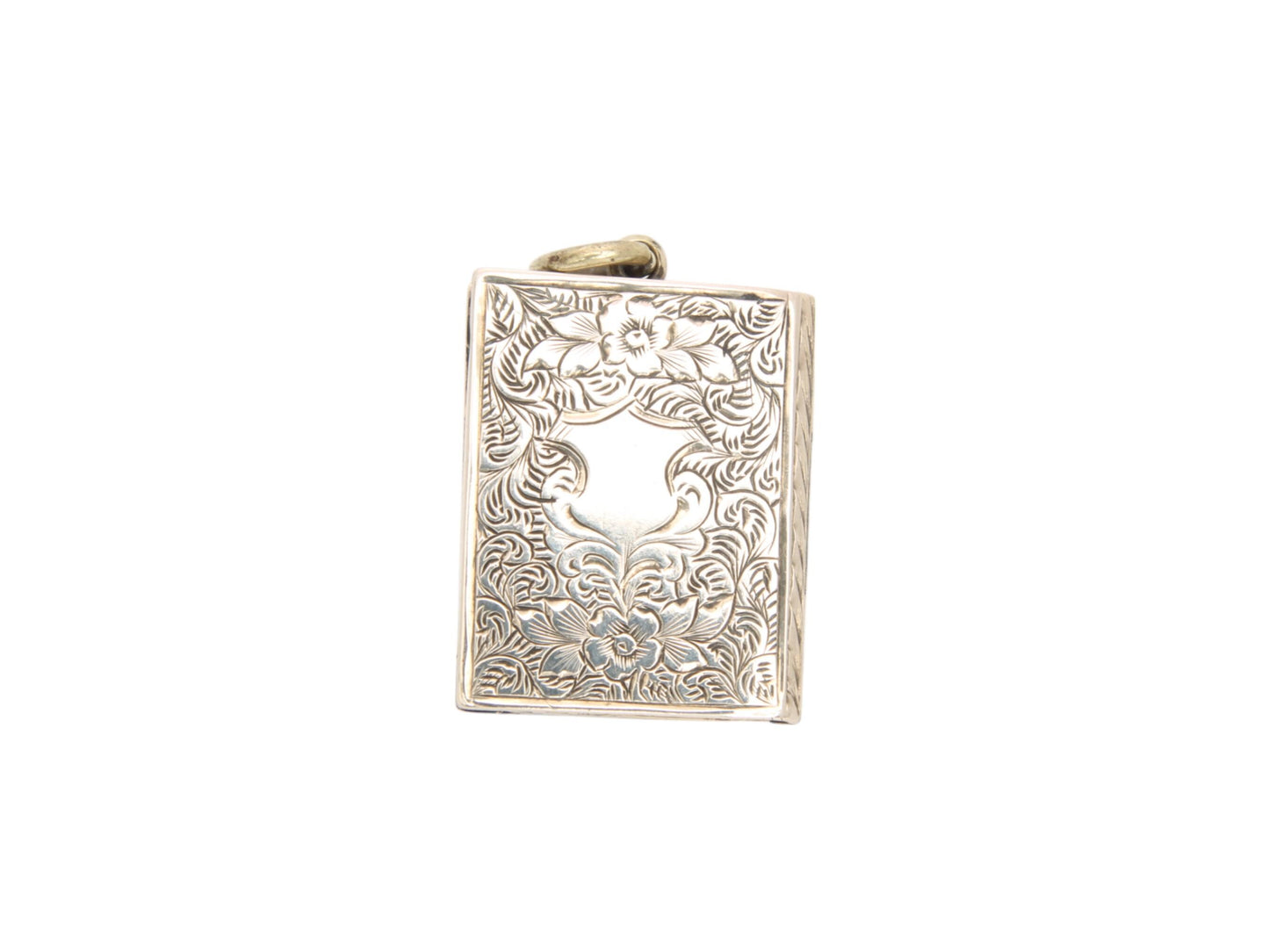 Antique 9ct Gold Ivy, Forget Me Not Book Locket