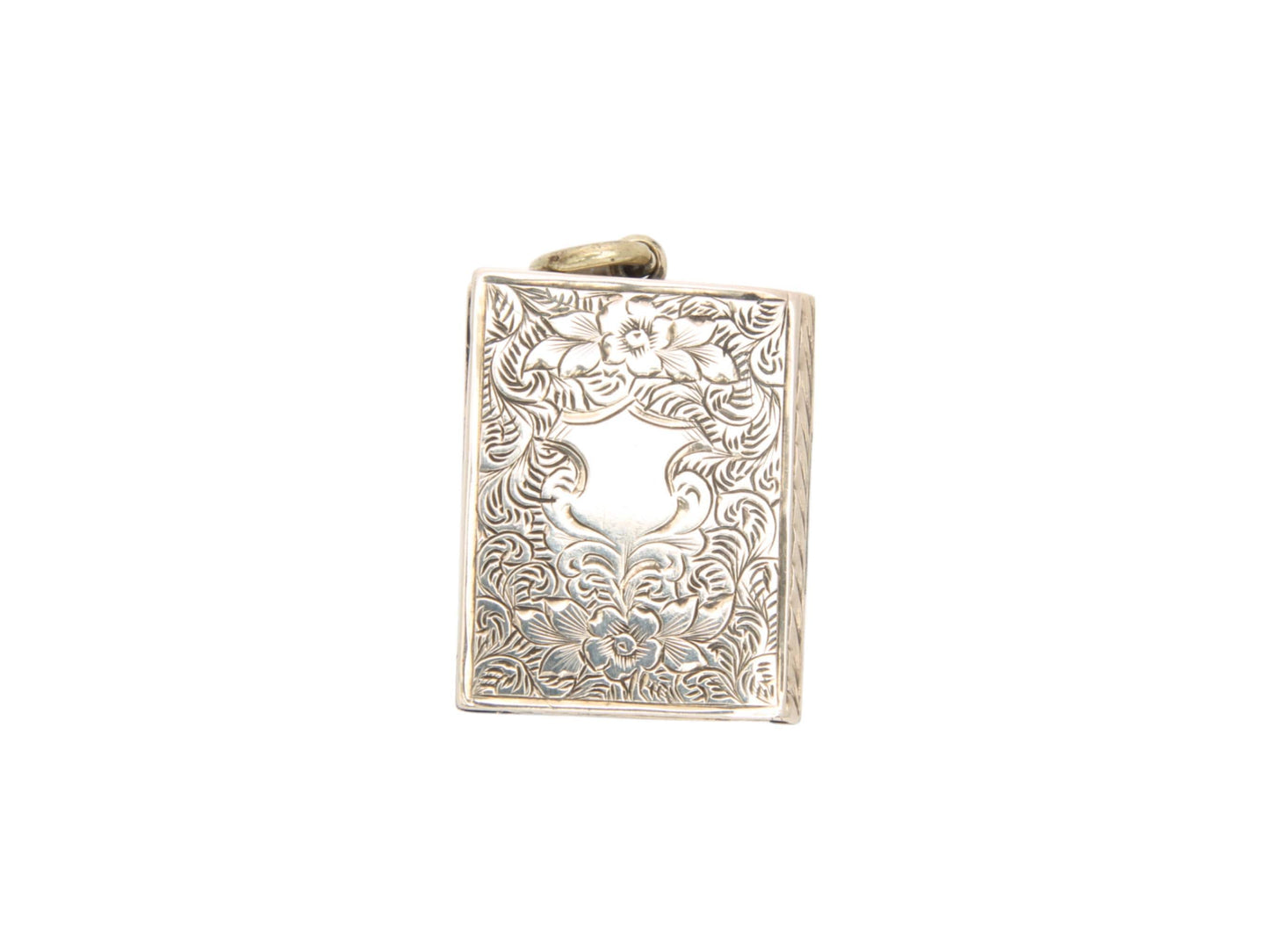 Antique 9ct Gold Ivy, Forget Me Not Book Locket
