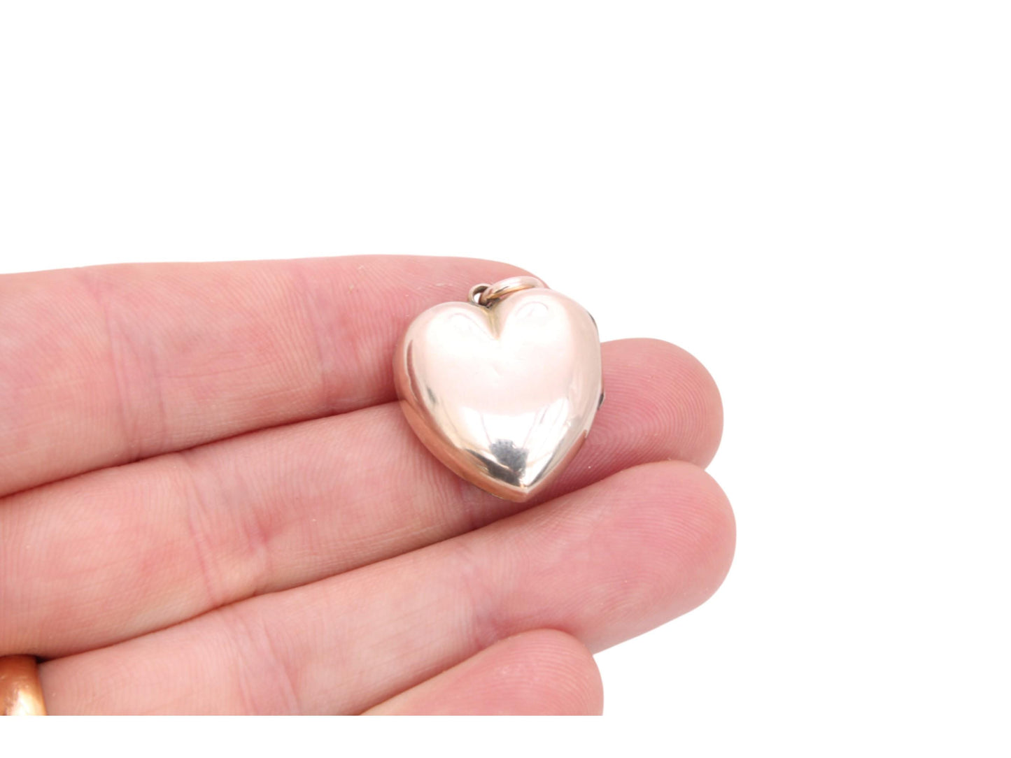 Antique 9ct Gold Heart Diamond Locket