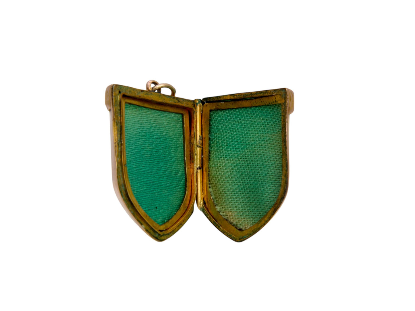 Antique 9ct Yellow Gold Shield Locket