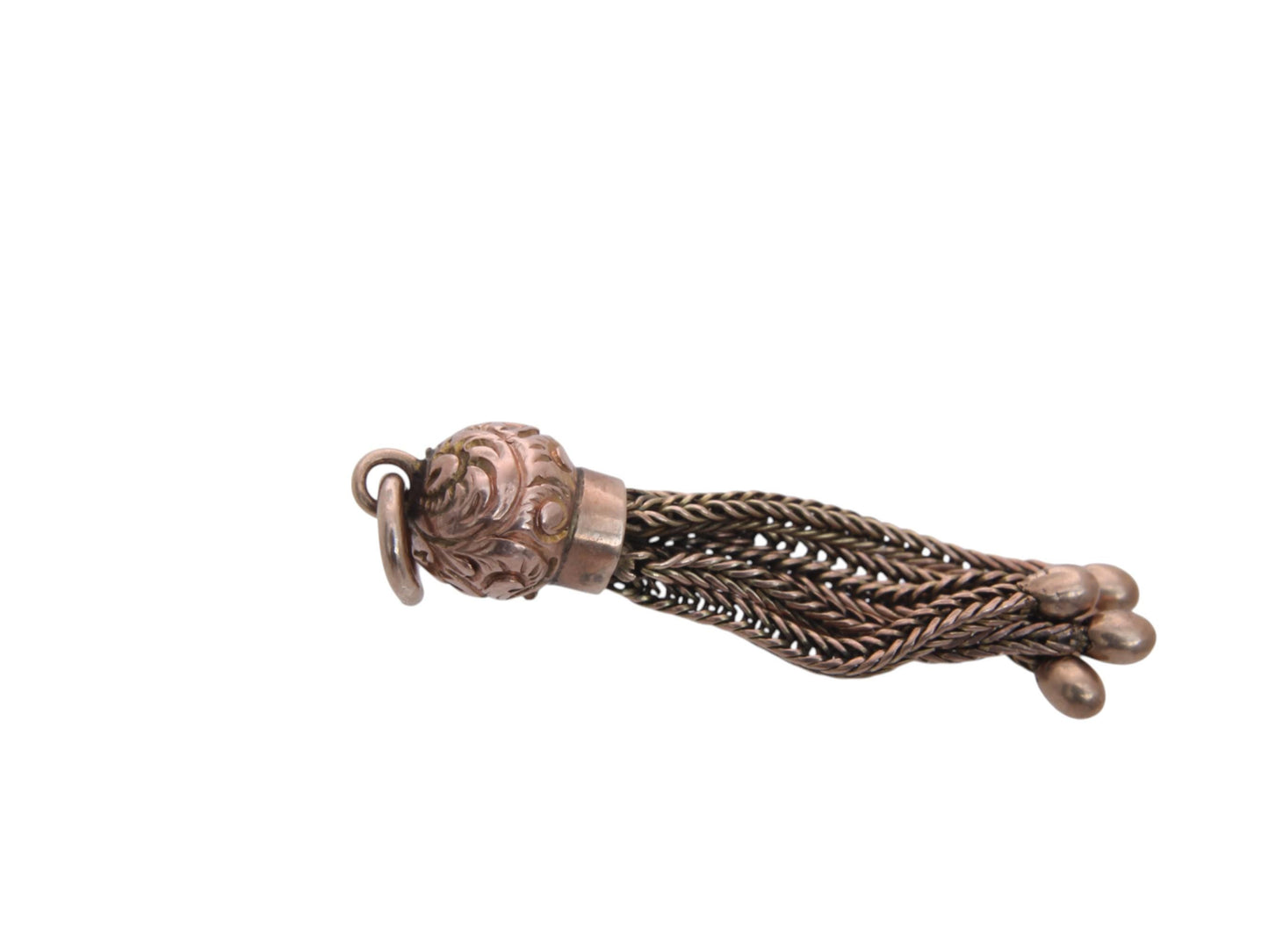 Antique 9ct Gold Rose Gold Tassel Pendant