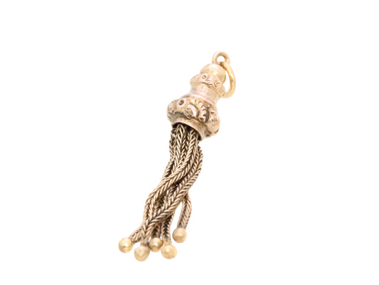 Antique 9ct Yellow Gold Tassel Pendant