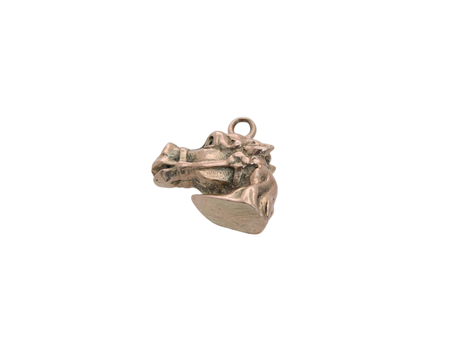 Vintage 9ct Gold Horse Head Charm Pendant