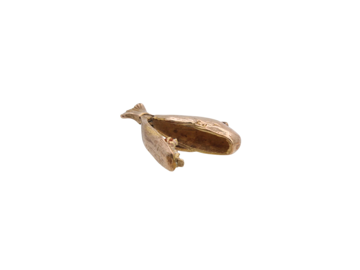 Vintage 9ct Gold Opening Jonah & The Whale Charm Pendant