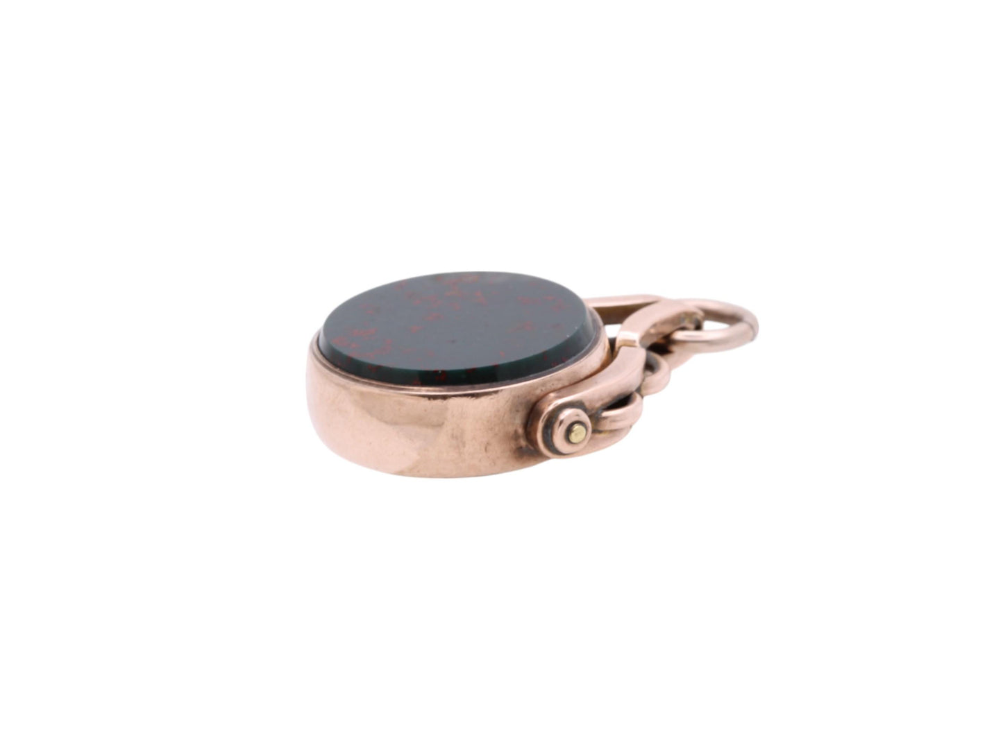 Antique 10ct Rose Gold Compass Spinner Pendant