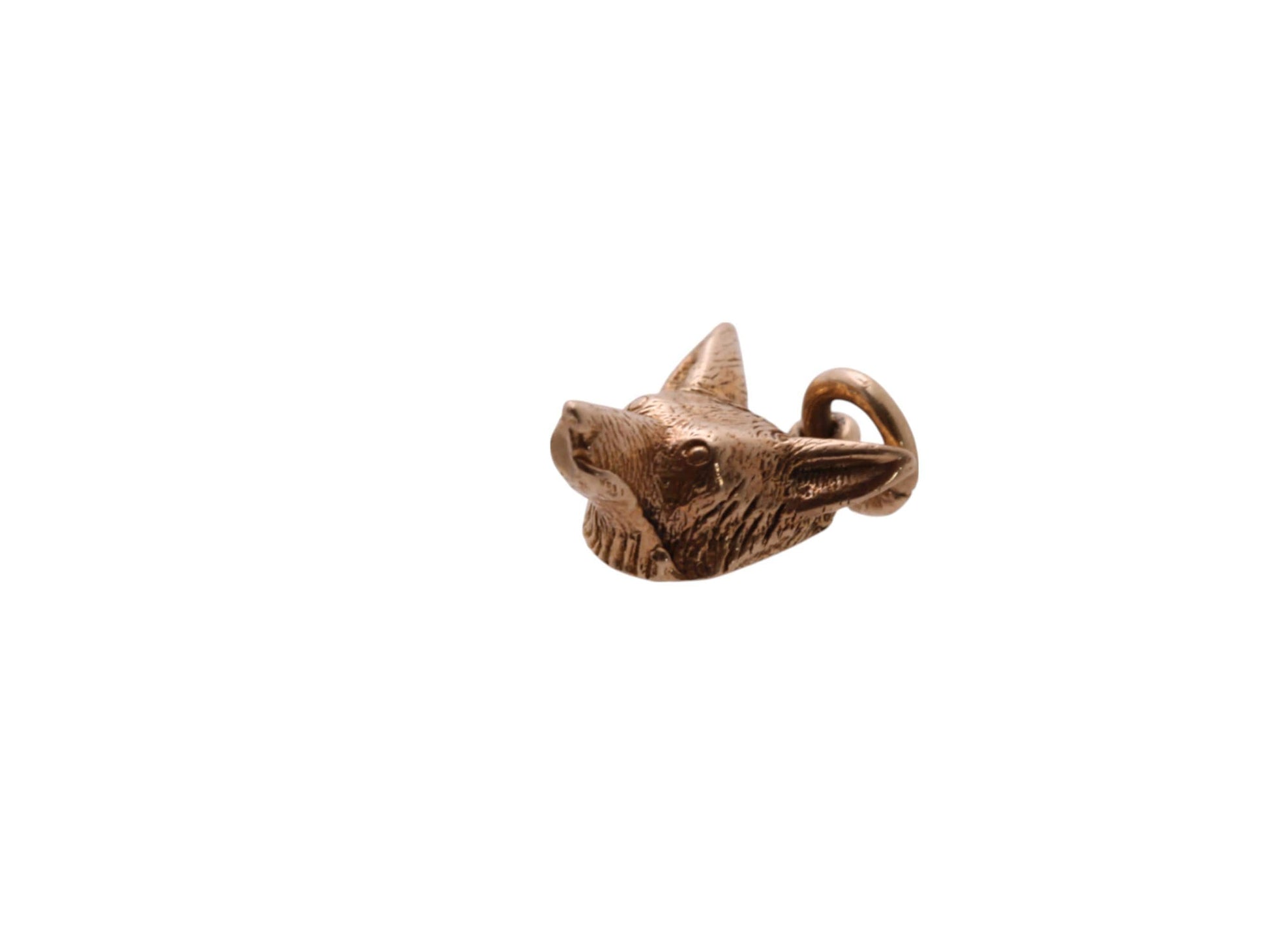 Vintage-9ct-Gold-Fox-Head-Charm-Pendant