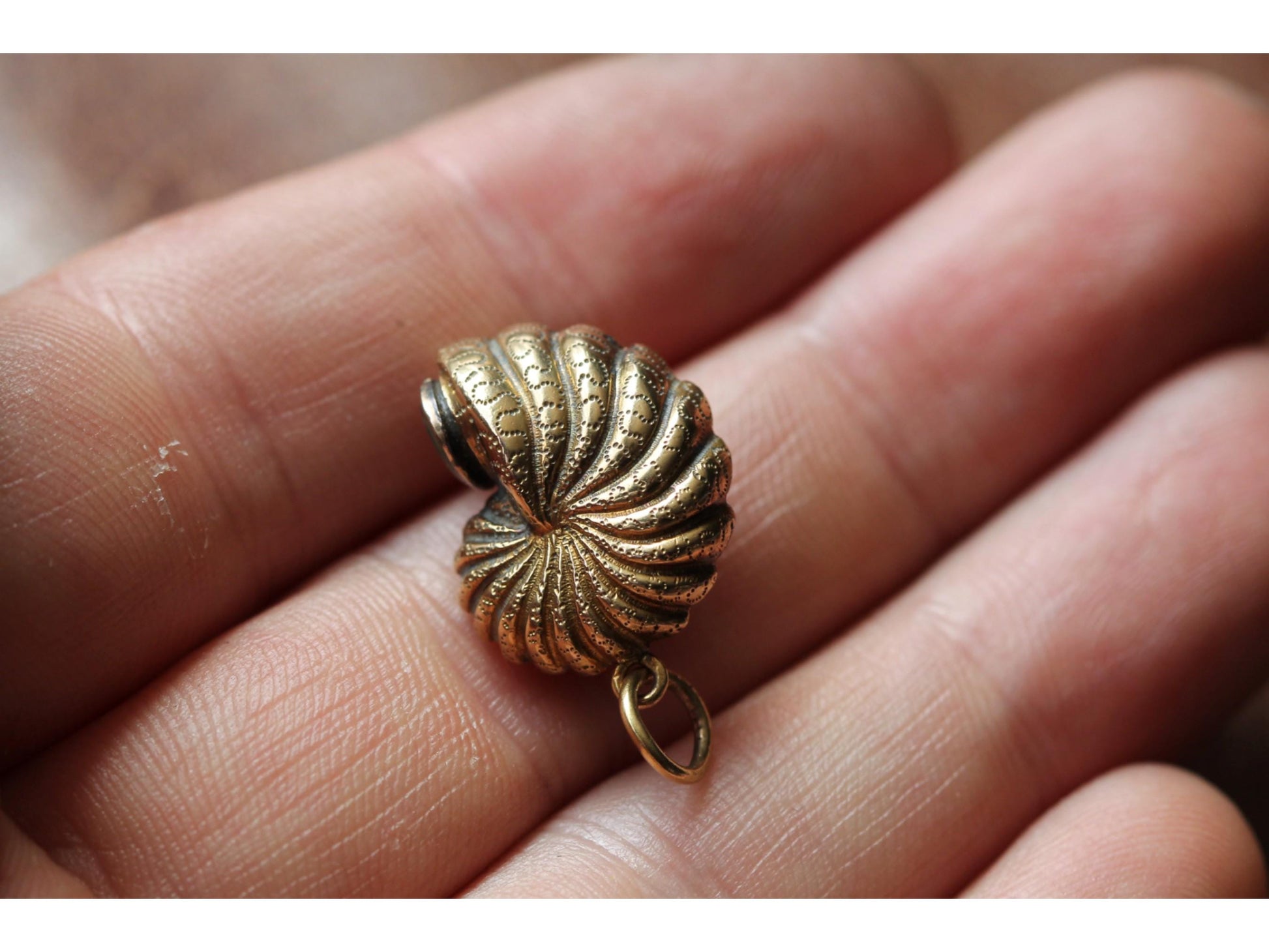 Antique-15ct-Gold-Shell-Pendant-Locket