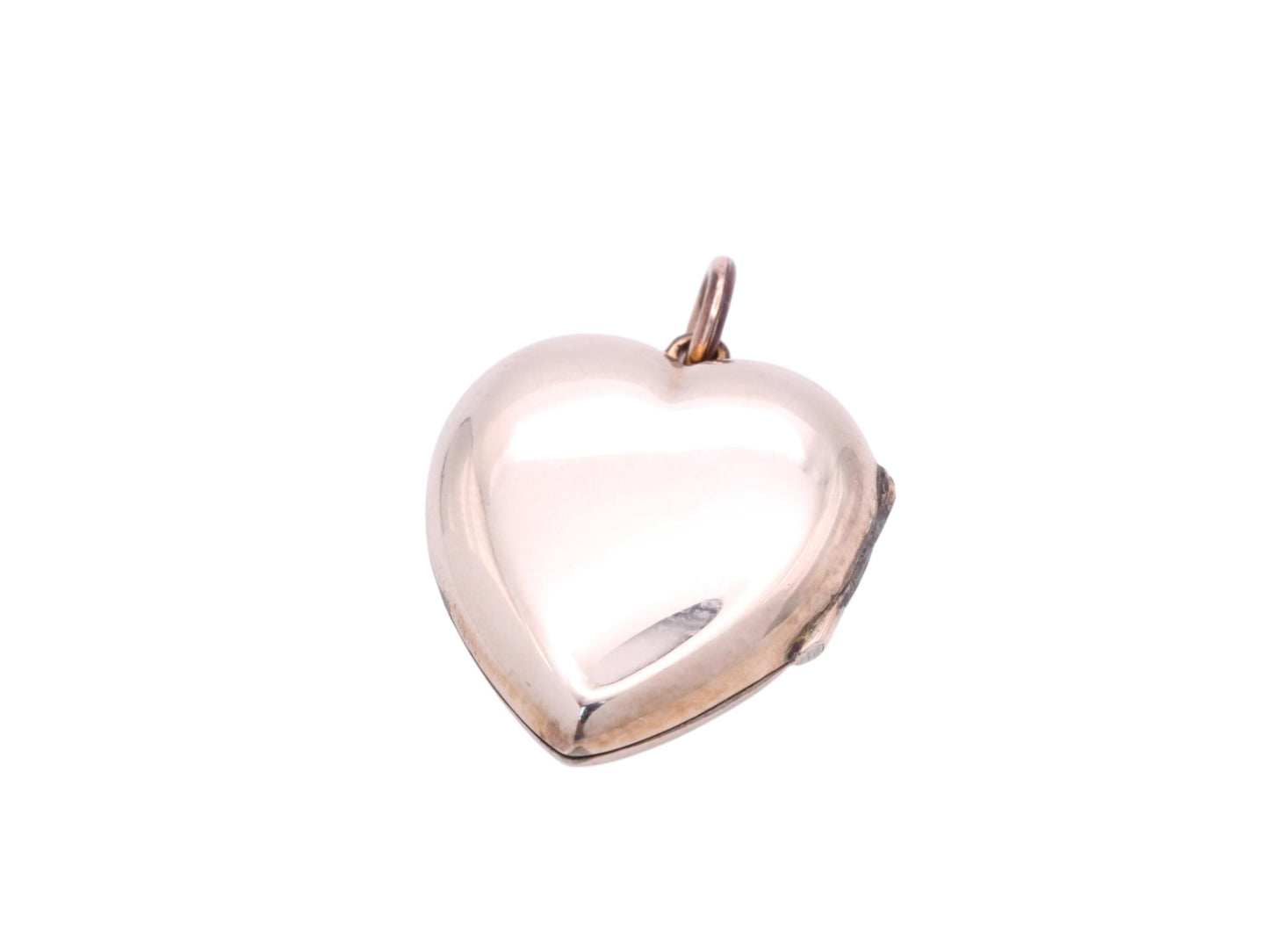 Antique 9ct Gold Blue Paste & Pearl Flower Heart Locket