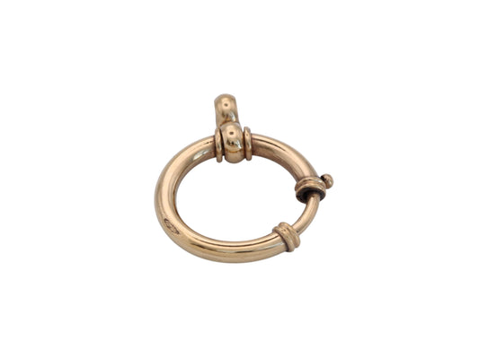 Antique 9ct Gold Filled Large Bolt Clasp