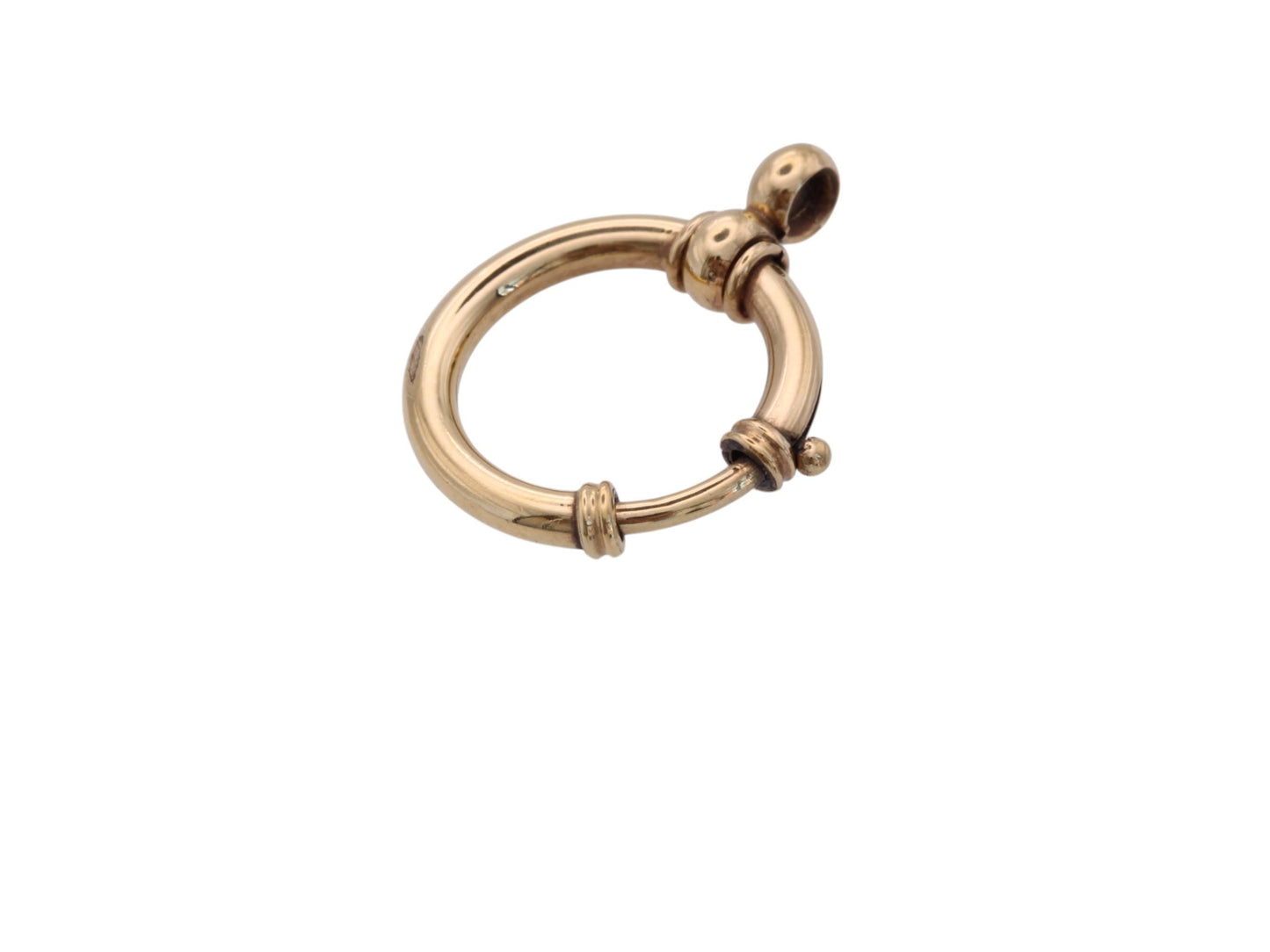 Antique 9ct Gold Filled Large Bolt Clasp