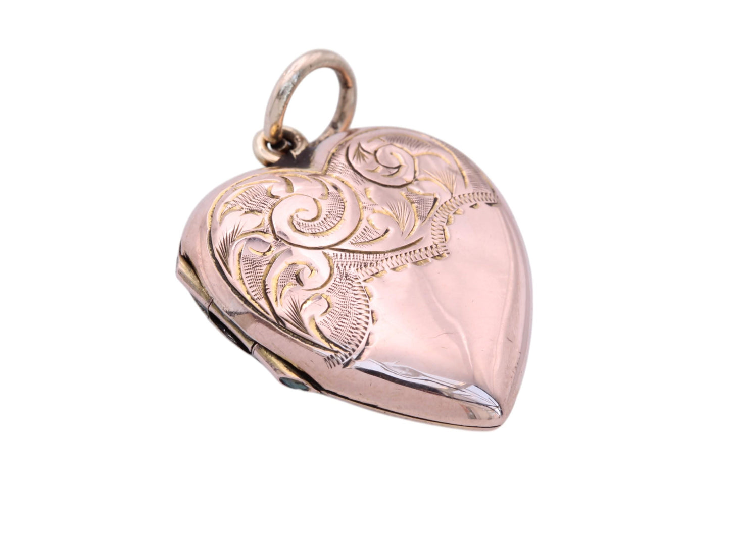Antique 9ct Rose Gold Heart Locket