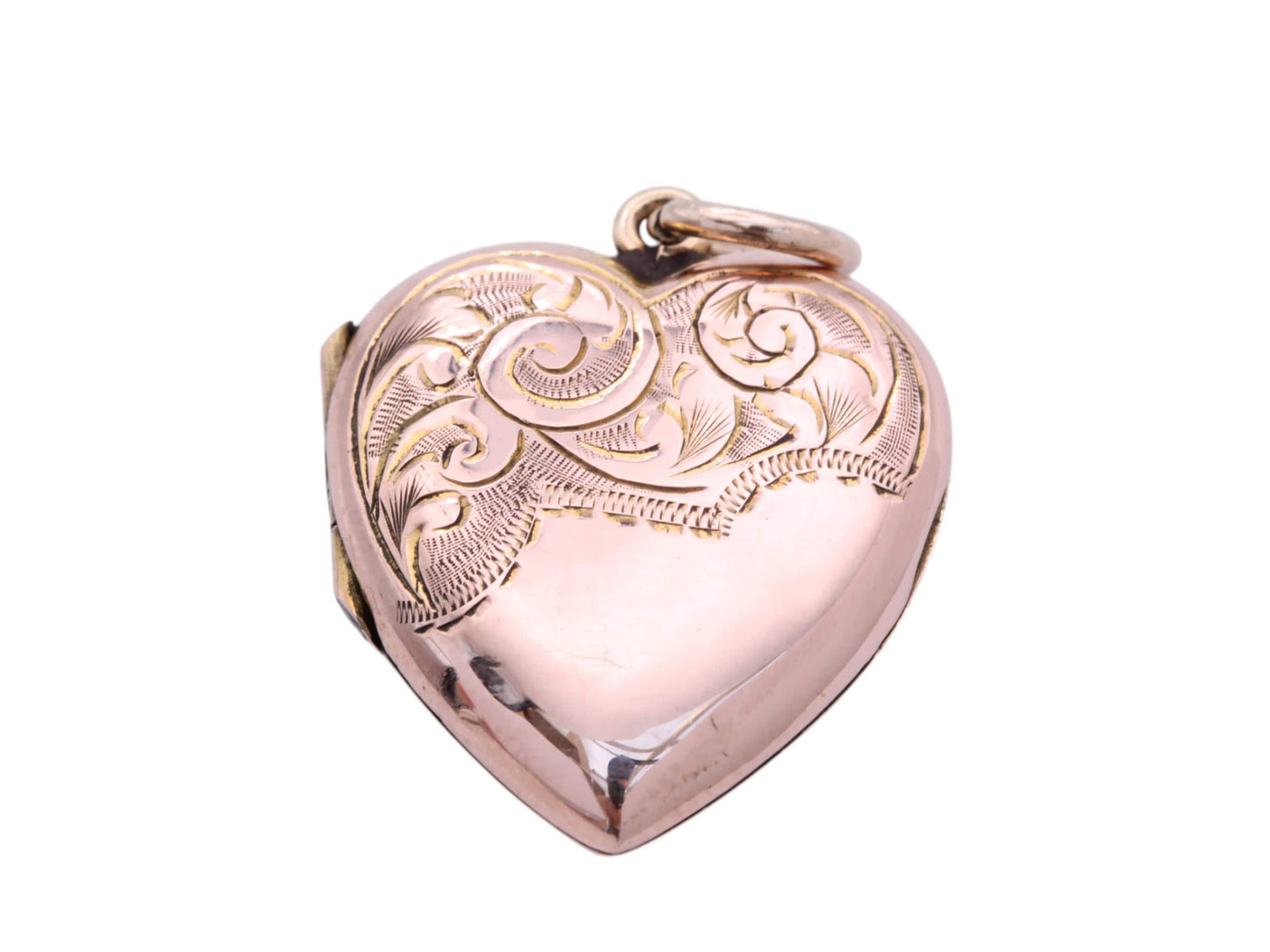 Antique 9ct Rose Gold Heart Locket