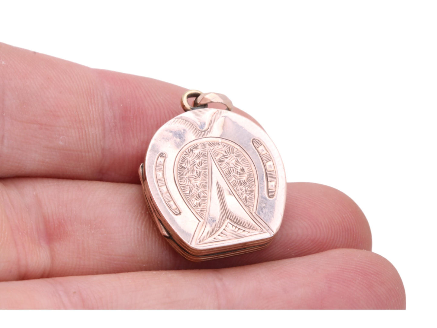 Antique 9ct Gold Lucky Horseshoe Locket