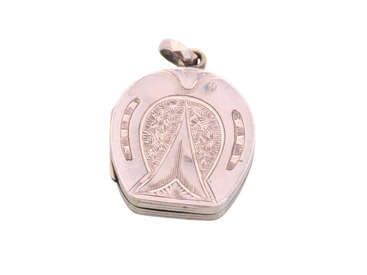 Antique 9ct Gold Lucky Horseshoe Locket