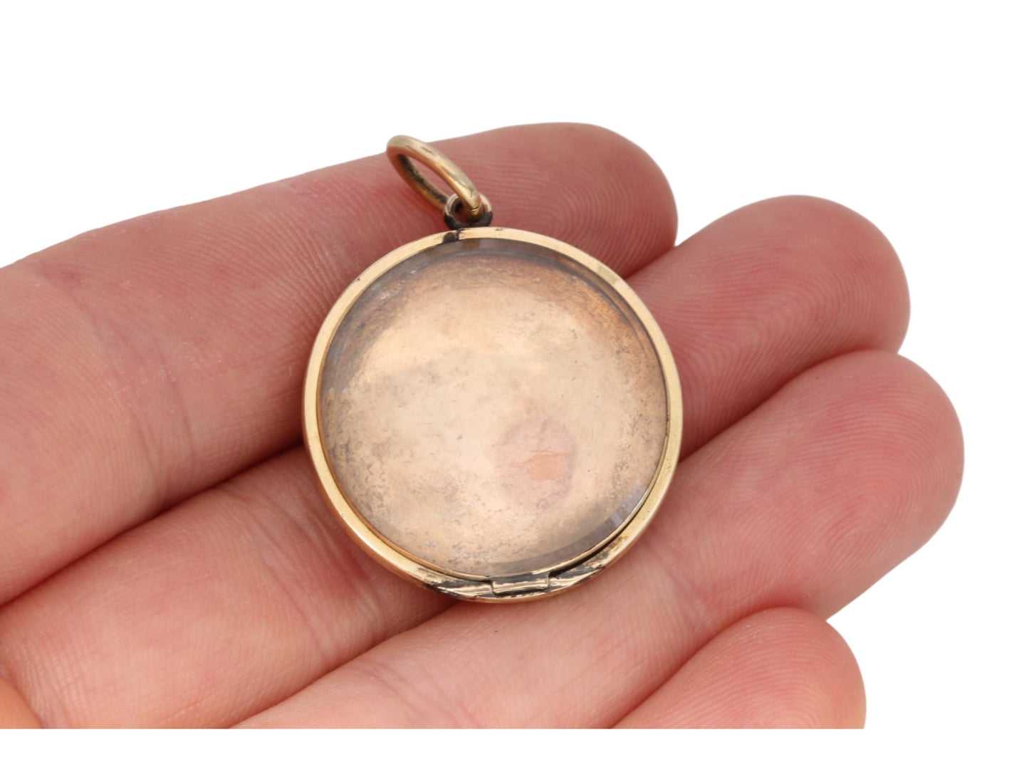 Antique 9ct Gold Glass Fronted Locket