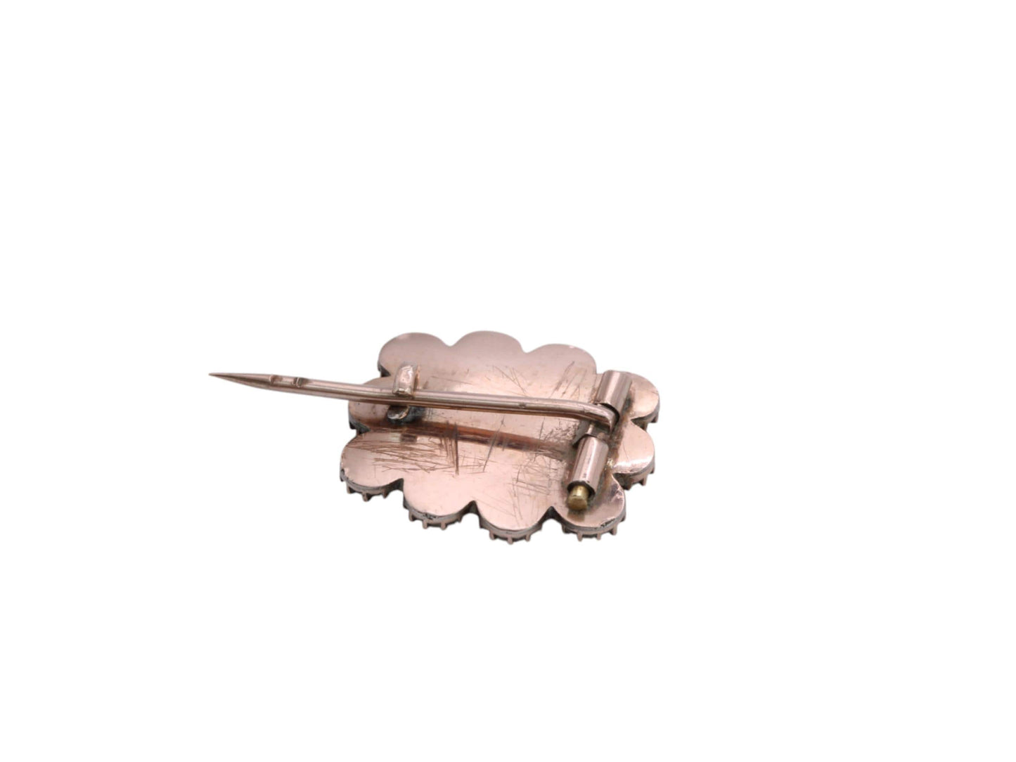 Antique Victorian 9ct Gold Coral Brooch