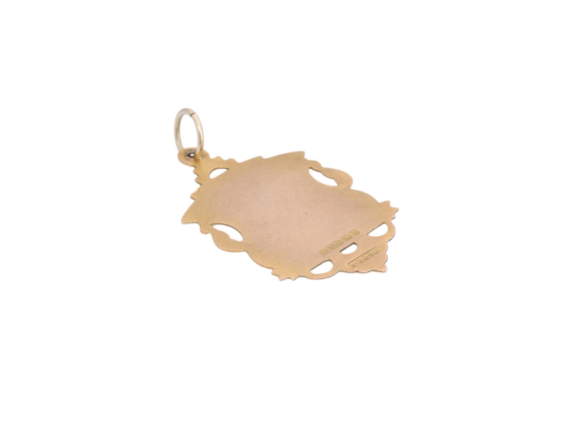 Antique-9ct-Gold-Shield-Pendant-Fob