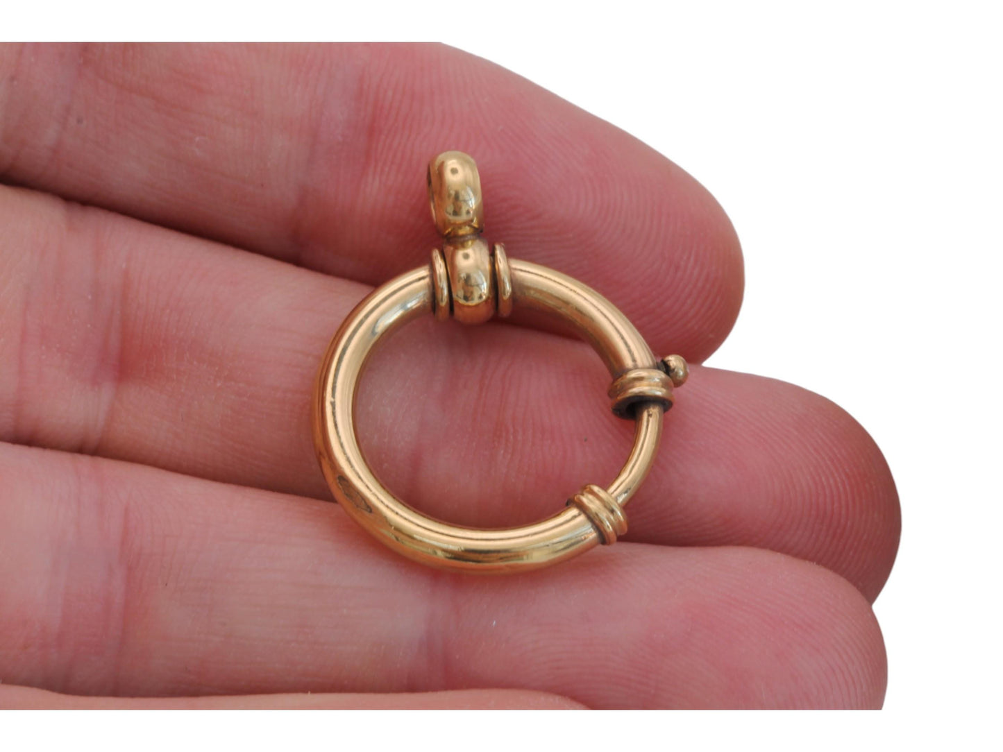 Antique 9ct Gold Filled Large Bolt Clasp