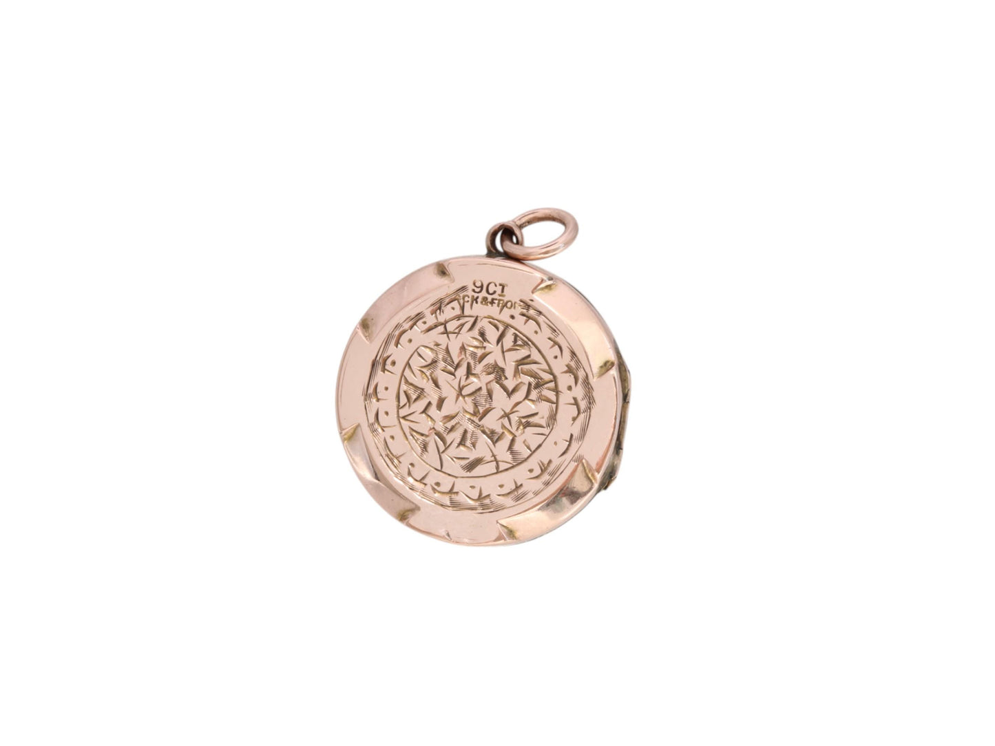 Antique-9ct-Gold-Forget-Me-Not-Ivy-Locket
