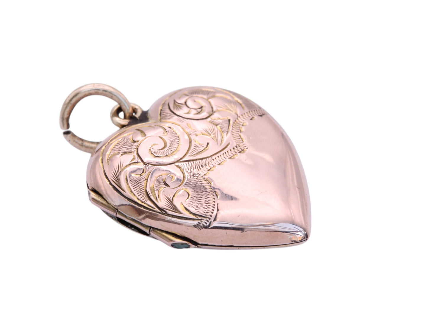 Antique 9ct Rose Gold Heart Locket